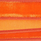 Shop For 1" Velvet Luster Wired Ribbon: Orange (10 Yards)