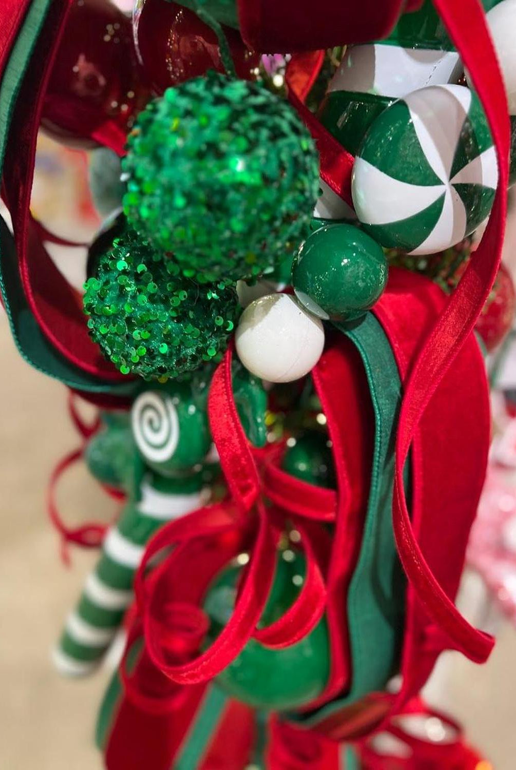 1" Velvet Luster Wired Ribbon: Red (10 Yards)