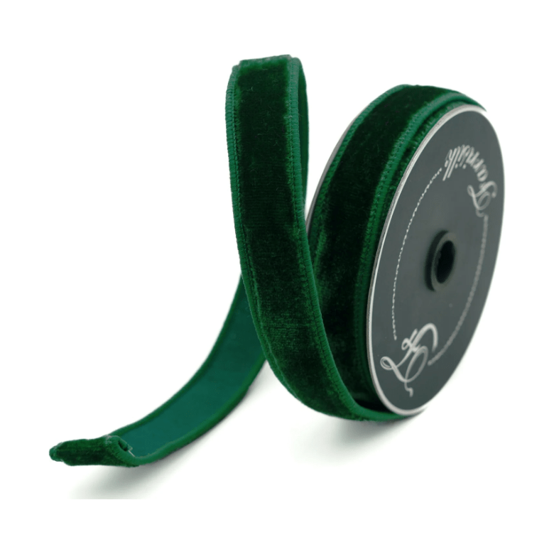 Shop For 1" Velvet Ribbon: Dark Pine (10 Yards)