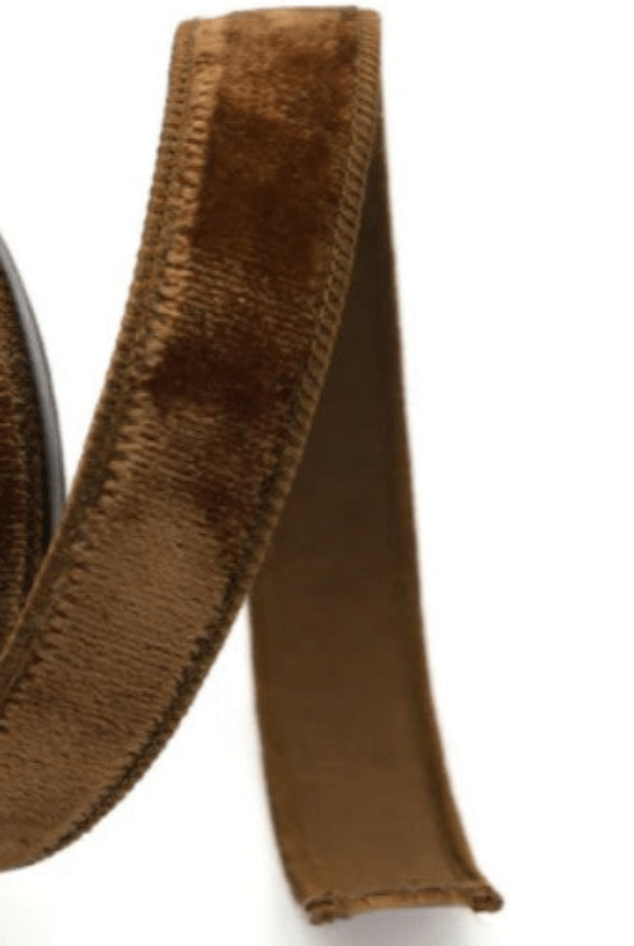 Shop For 1" Velvet Ribbon: Pecan (10 Yards)