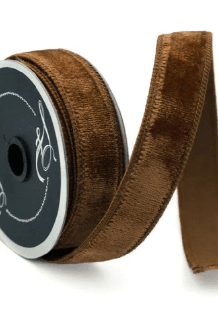 Shop For 1" Velvet Ribbon: Pecan (10 Yards)
