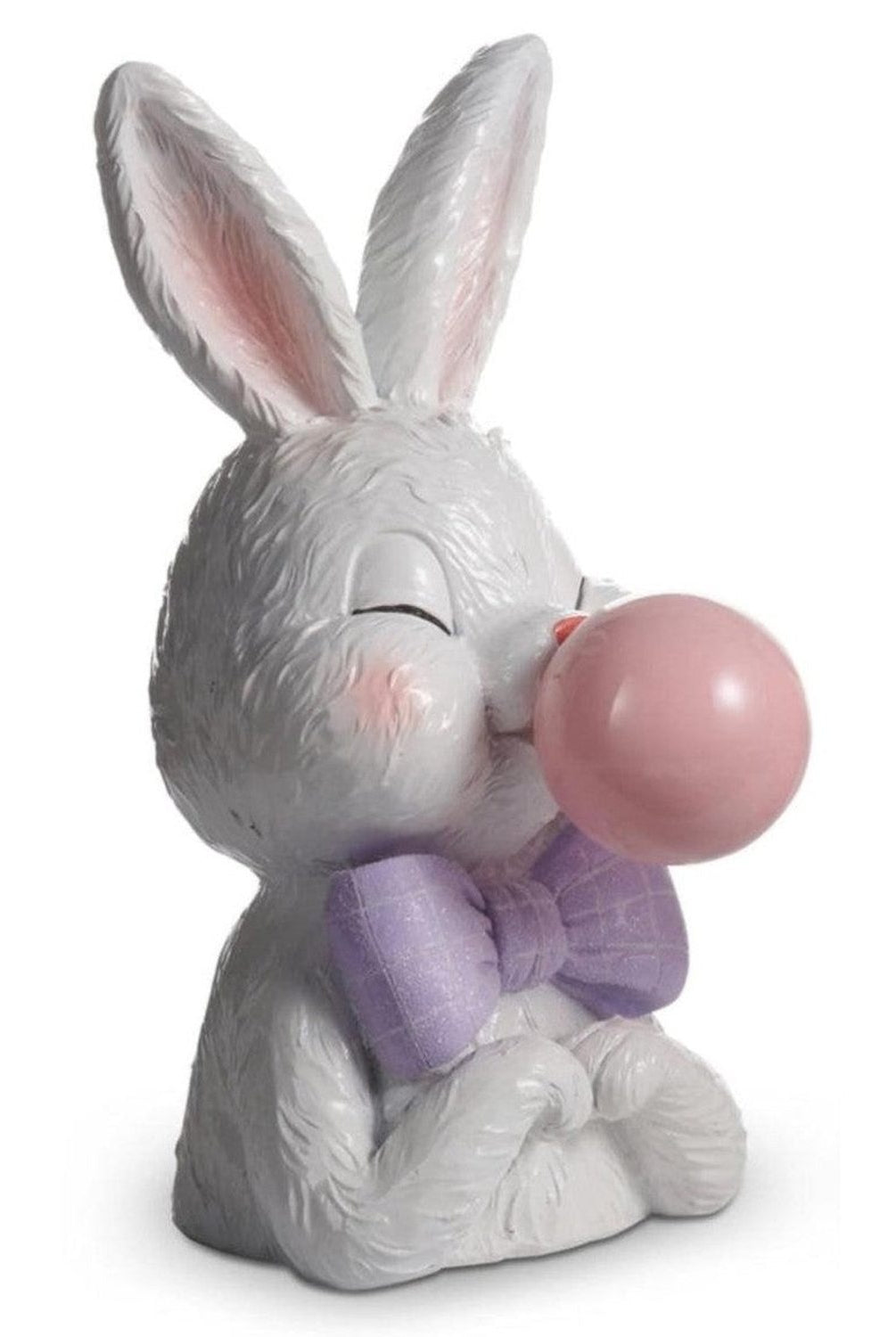 10" Bowtie Bunnies Blowing a Bubble