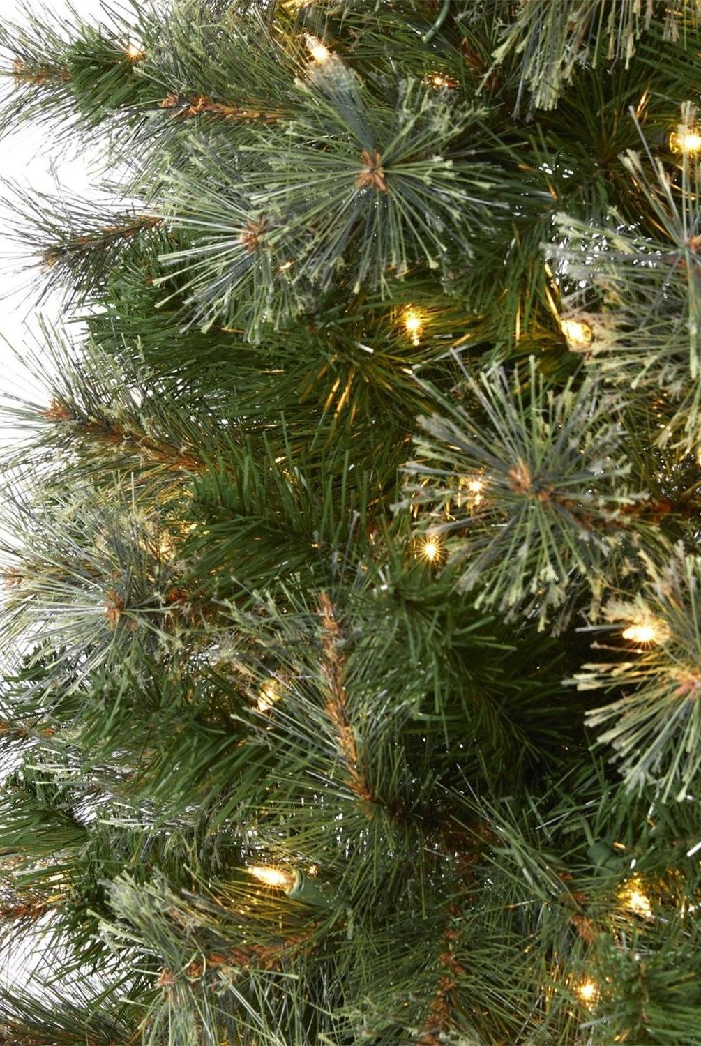 10' Cashmere Slim Artificial Christmas Tree with 750 Warm White Lights and 1908 Bendable Branches