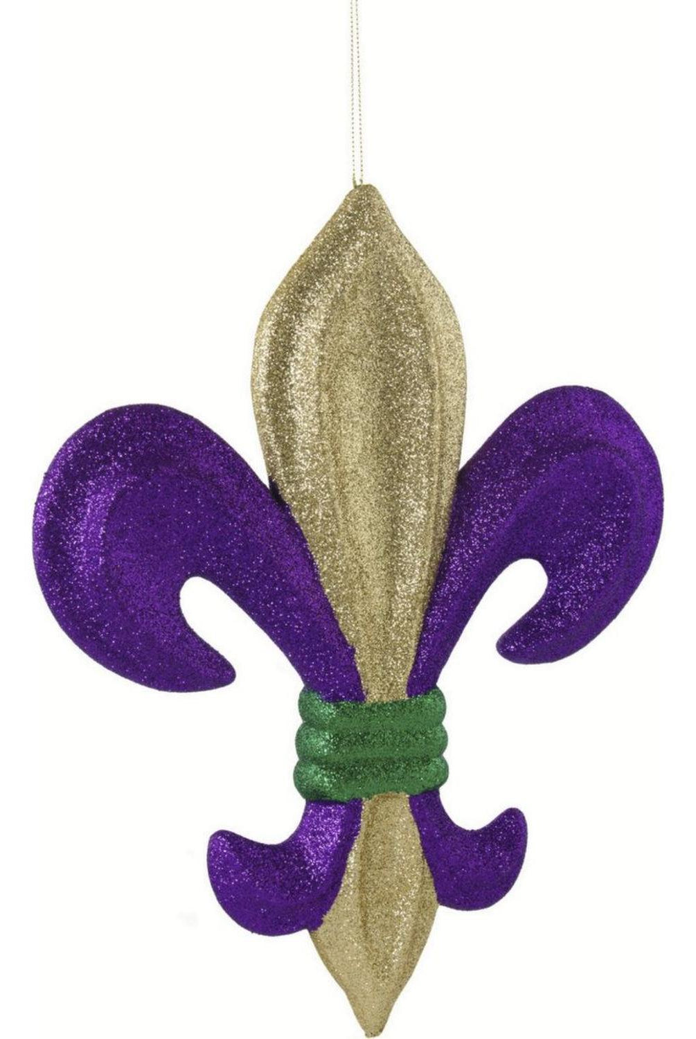 Shop For 10" Fleur De Lis Mardi Gras Ornament