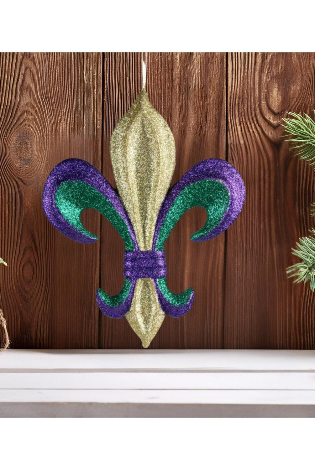 Shop For 10" Fleur De Lis Mardi Gras Ornament