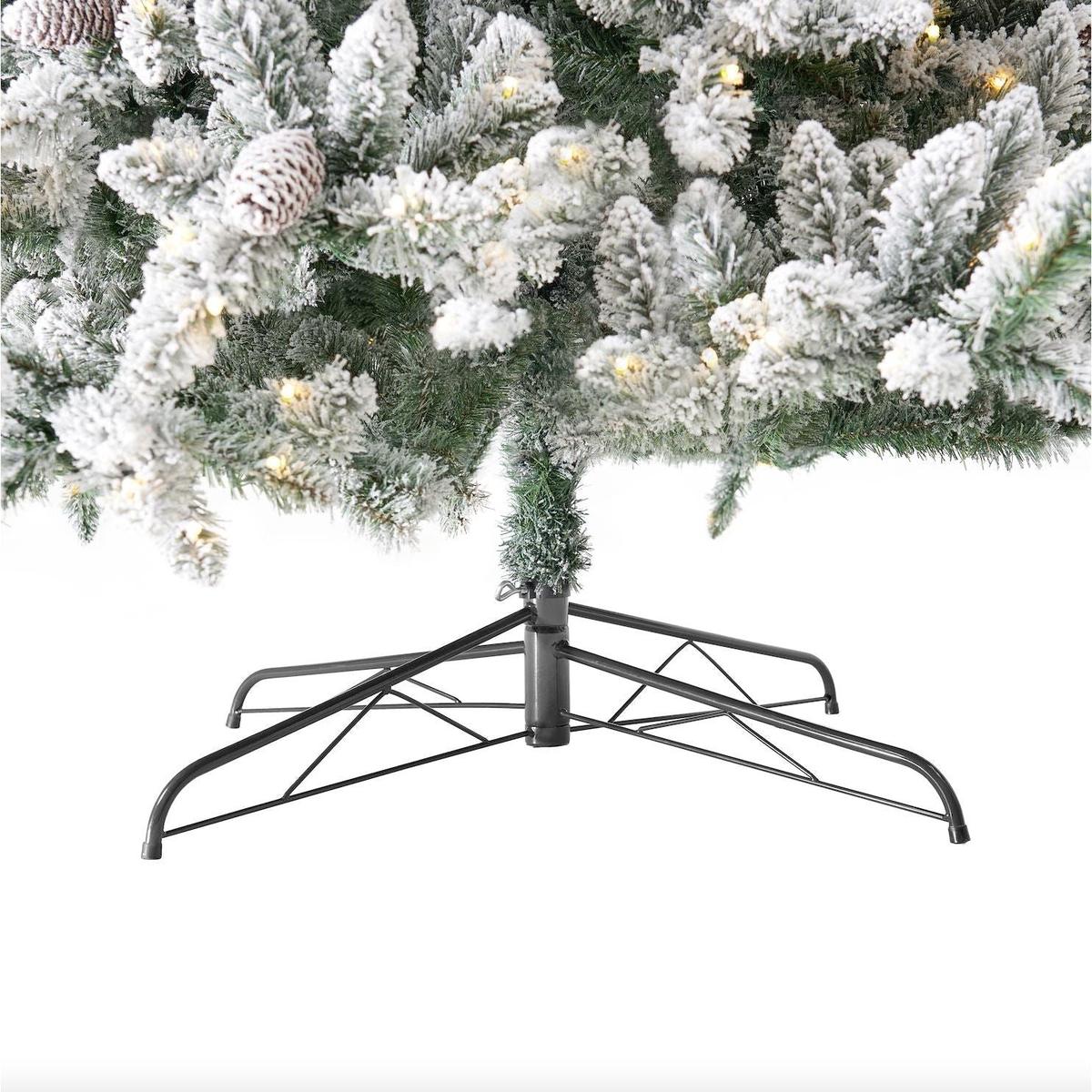 Shop For 10’ Flocked Livingston Fir Christmas Tree