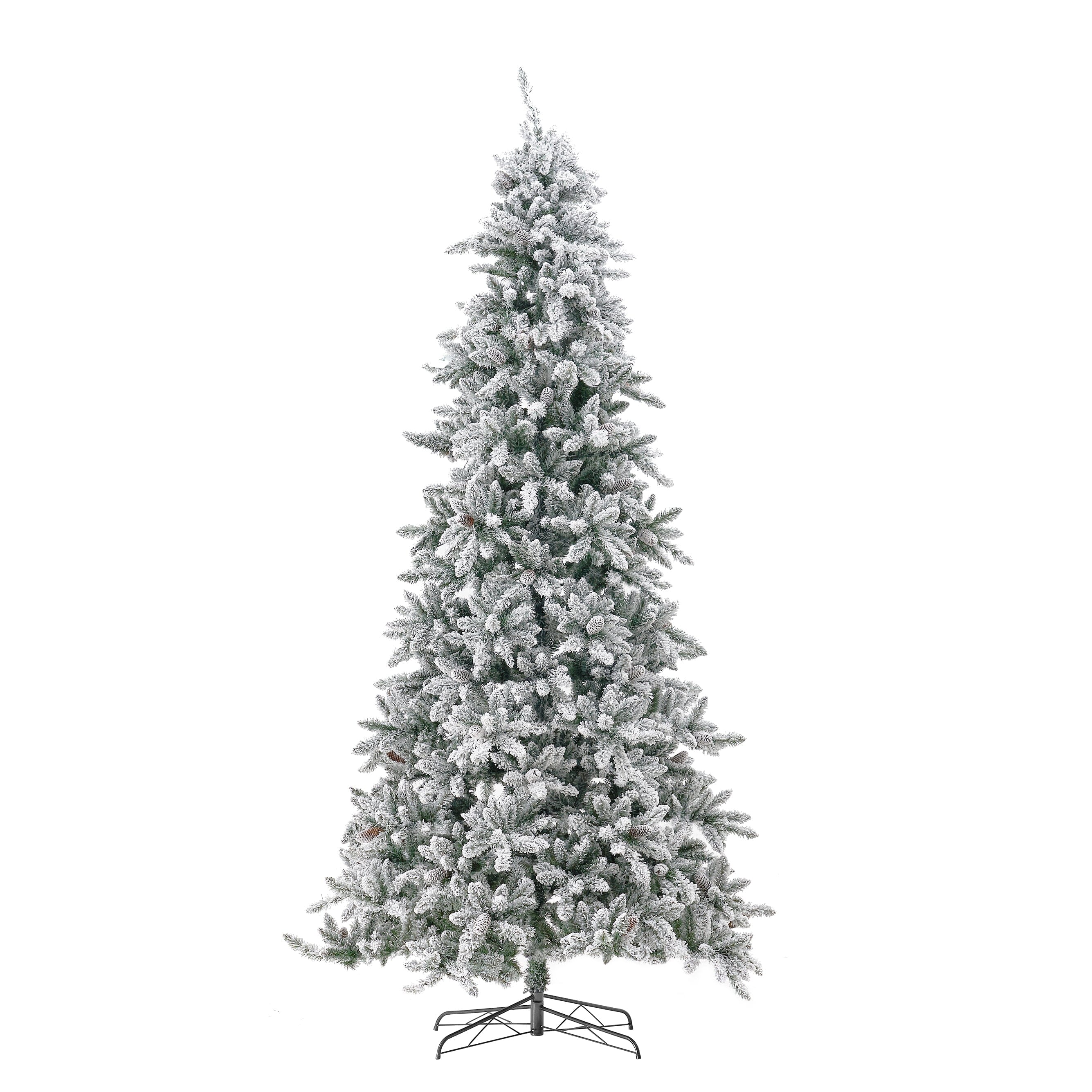 Shop For 10’ Flocked Livingston Fir Christmas Tree