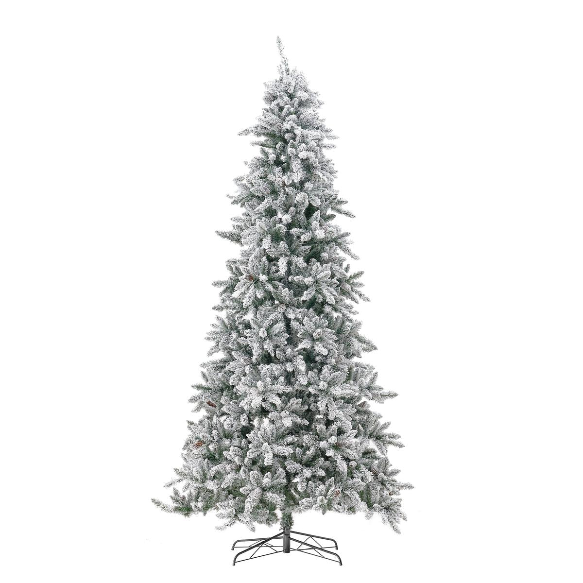 Shop For 10’ Flocked Livingston Fir Christmas Tree