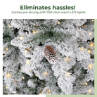 Shop For 10’ Flocked Livingston Fir Christmas Tree