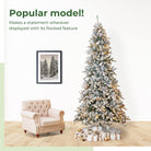 Shop For 10’ Flocked Livingston Fir Christmas Tree