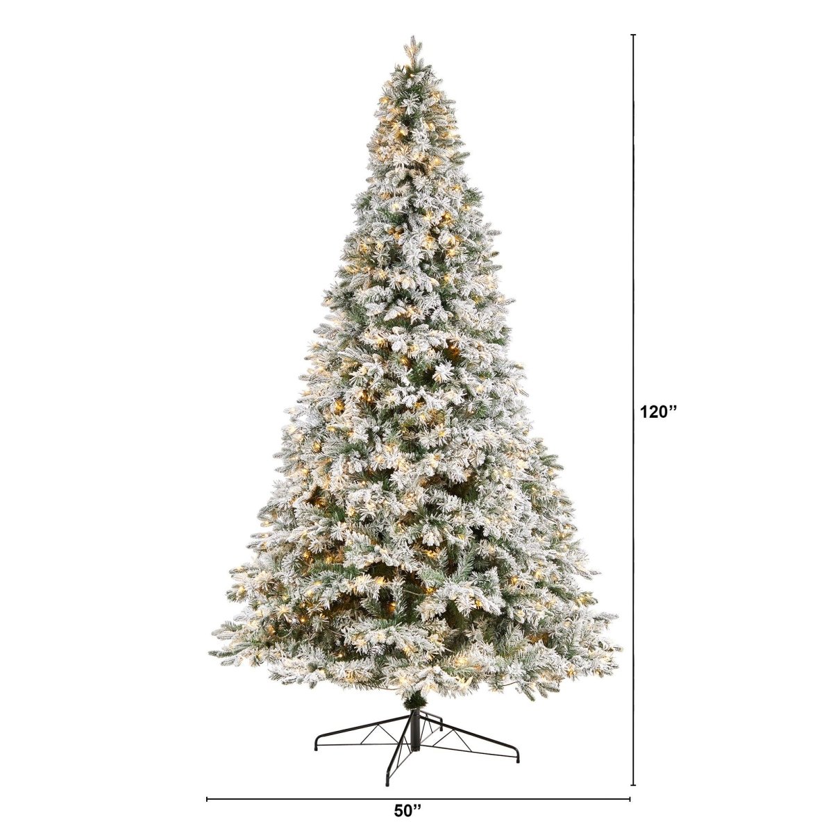 Shop For 10' Flocked Vermont Mixed Pine Christmas Tree
