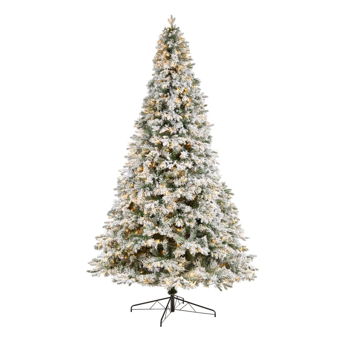 Shop For 10' Flocked Vermont Mixed Pine Christmas Tree