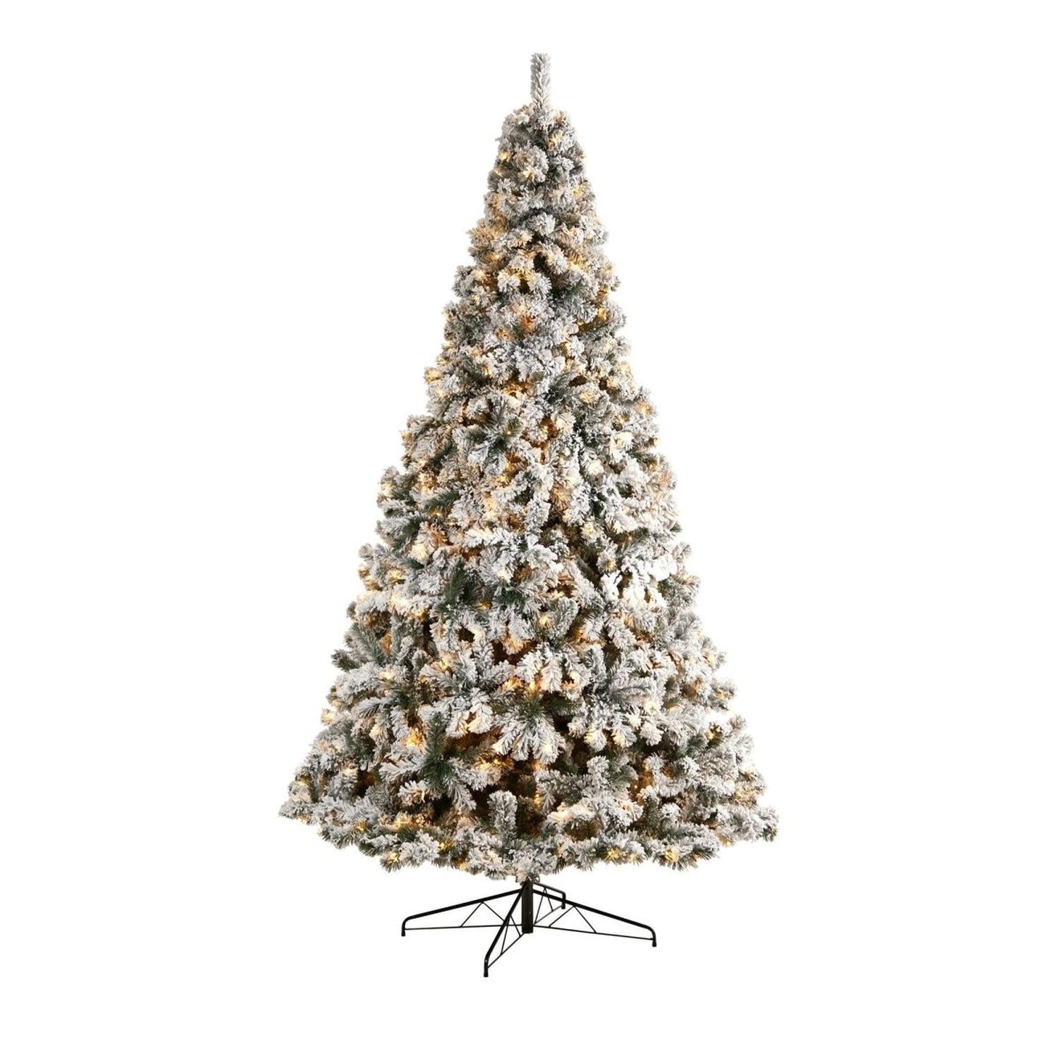 Shop For 10' Flocked West Virginia Fir Artificial Christmas Tree