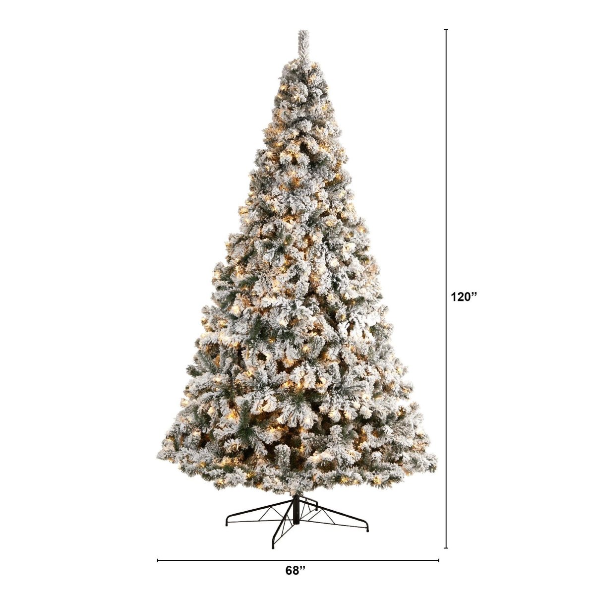 Shop For 10' Flocked West Virginia Fir Artificial Christmas Tree