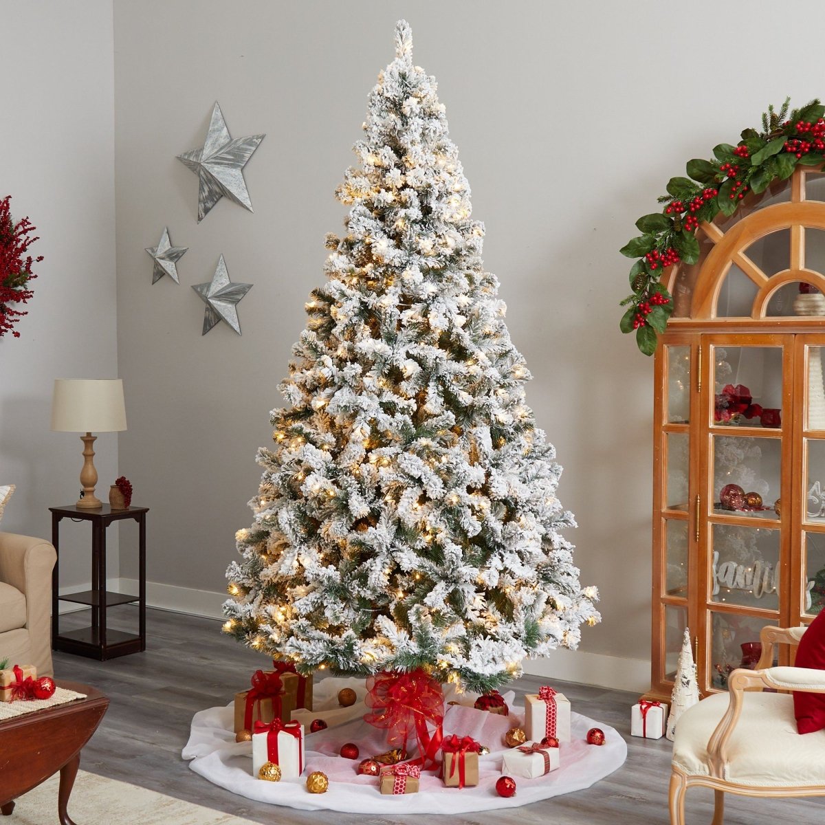 Shop For 10' Flocked West Virginia Fir Artificial Christmas Tree