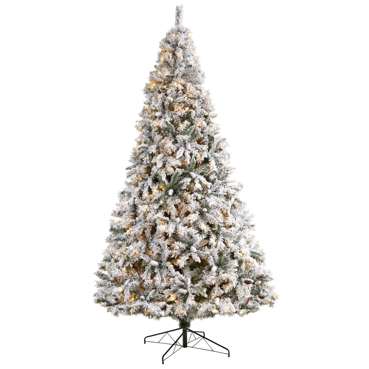 Shop For 10' Flocked White River Mountain Pine Christmas Tree