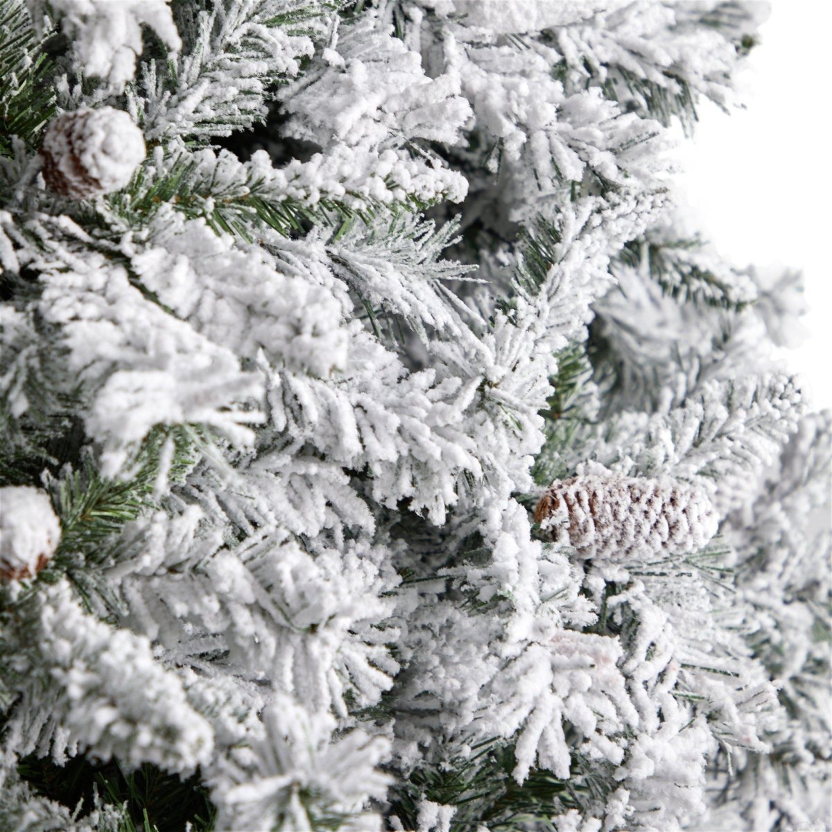 Shop For 10' Flocked White River Mountain Pine Christmas Tree
