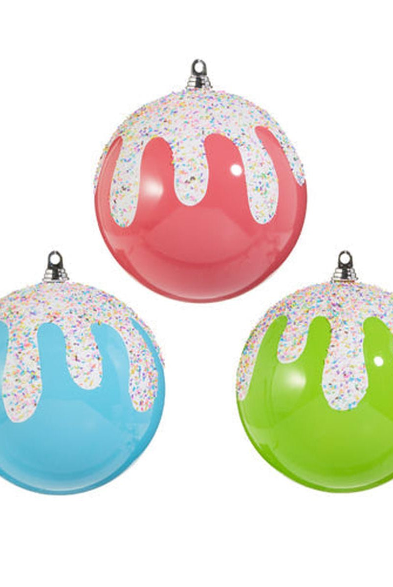 Shop For 10" Frosted with Sprinkles Ball Ornament