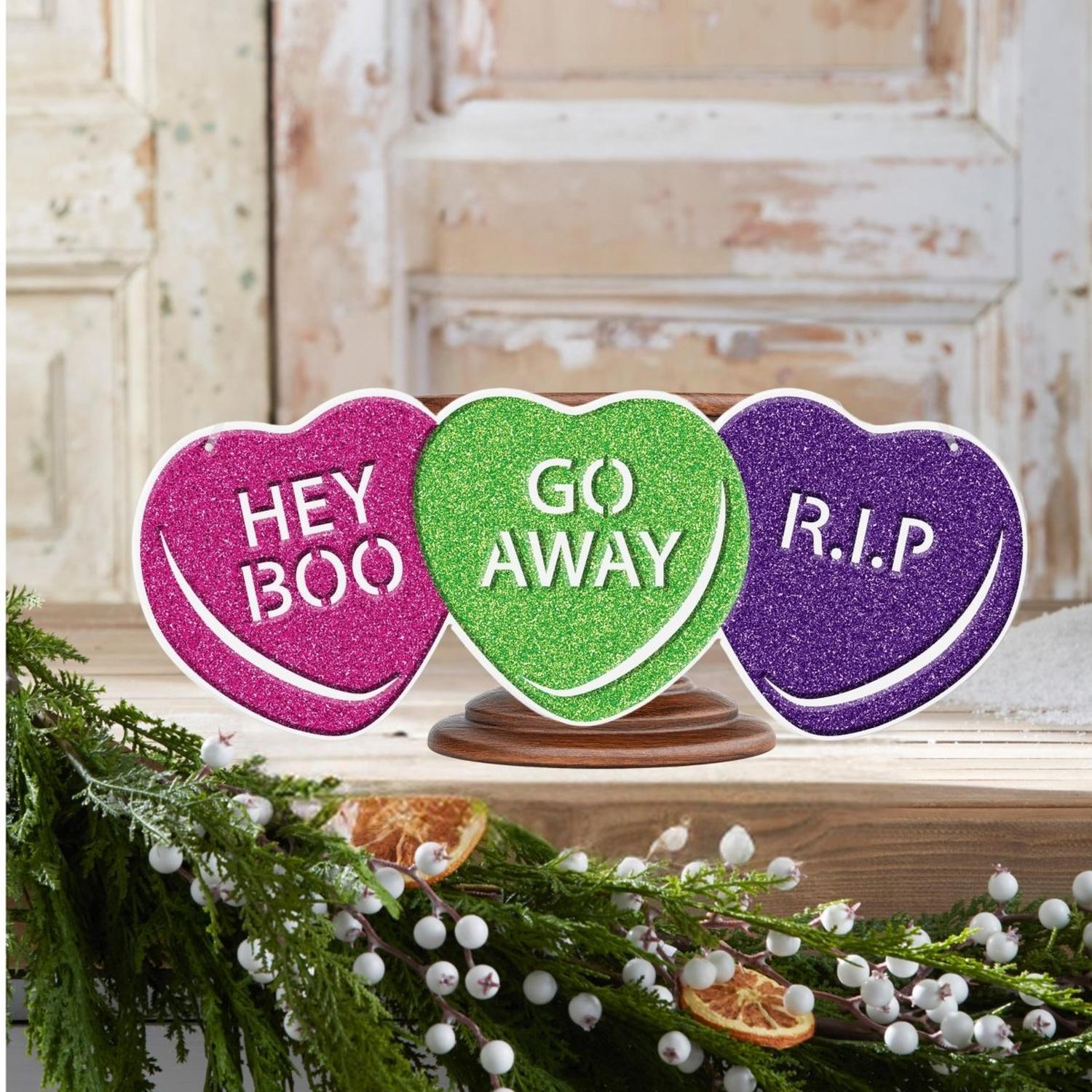 Shop For 10" Halloween Conversation Heart Sign