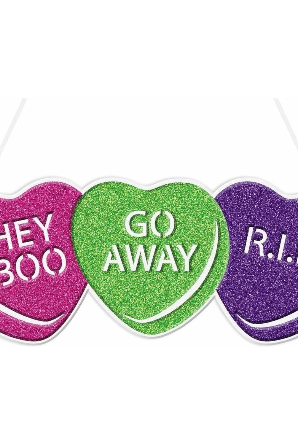 10" Halloween Conversation Heart Sign