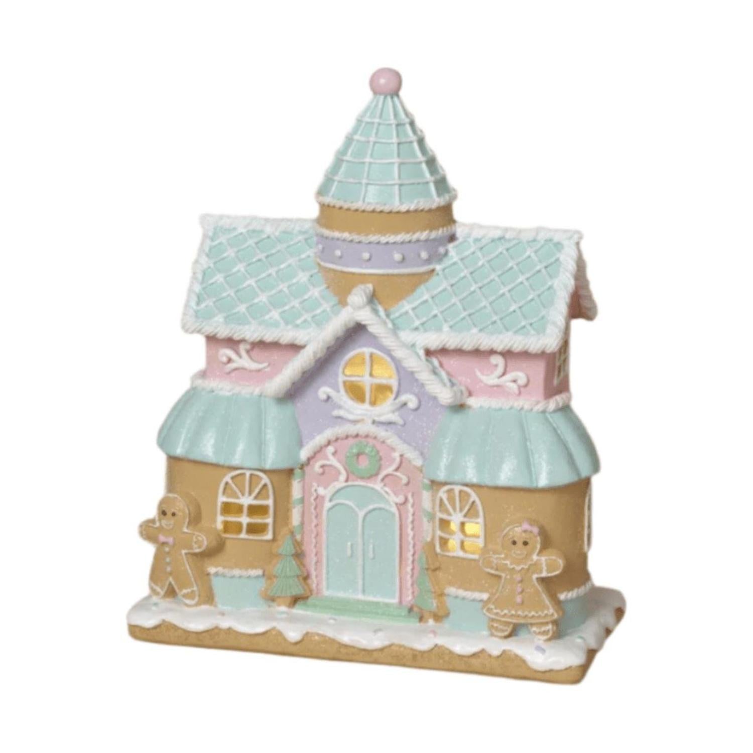 Shop For 10" Lighted Resin Holiday Pastel Ice Cream House