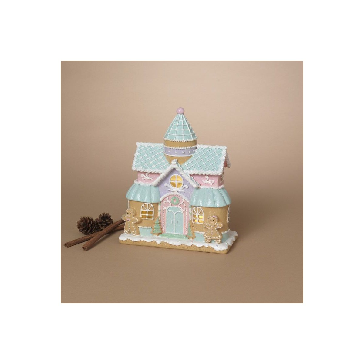 Shop For 10" Lighted Resin Holiday Pastel Ice Cream House