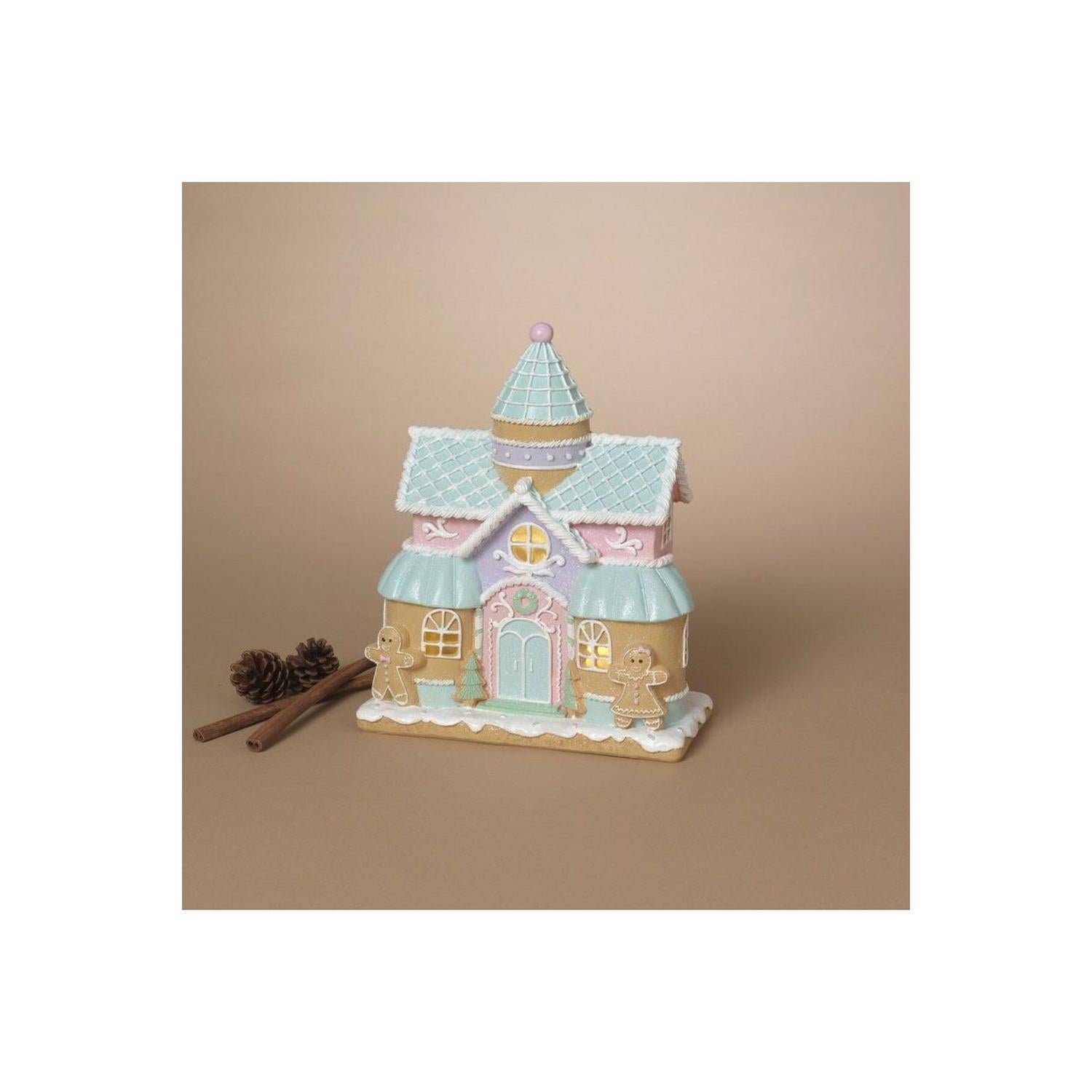Shop For 10" Lighted Resin Holiday Pastel Ice Cream House