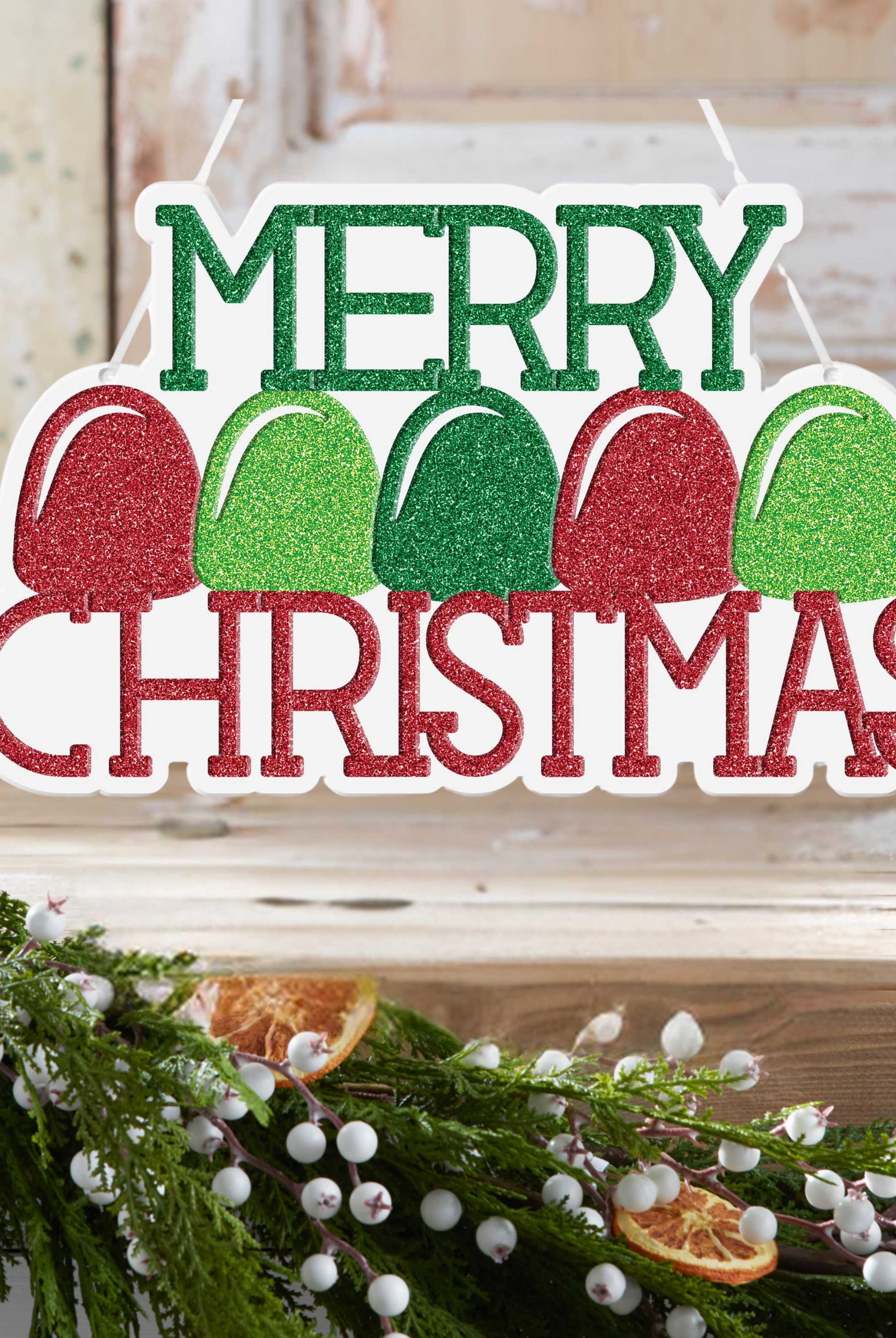 Shop For 10" Merry Christmas Gumdrop Sign