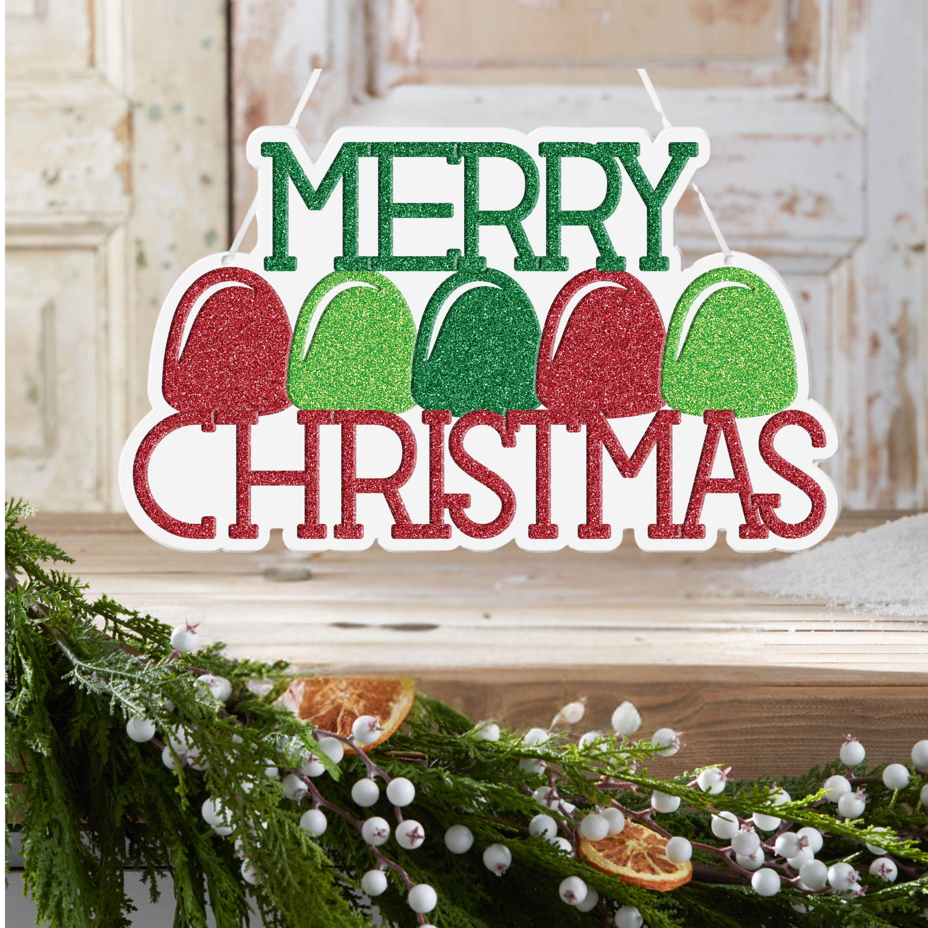 Shop For 10" Merry Christmas Gumdrop Sign