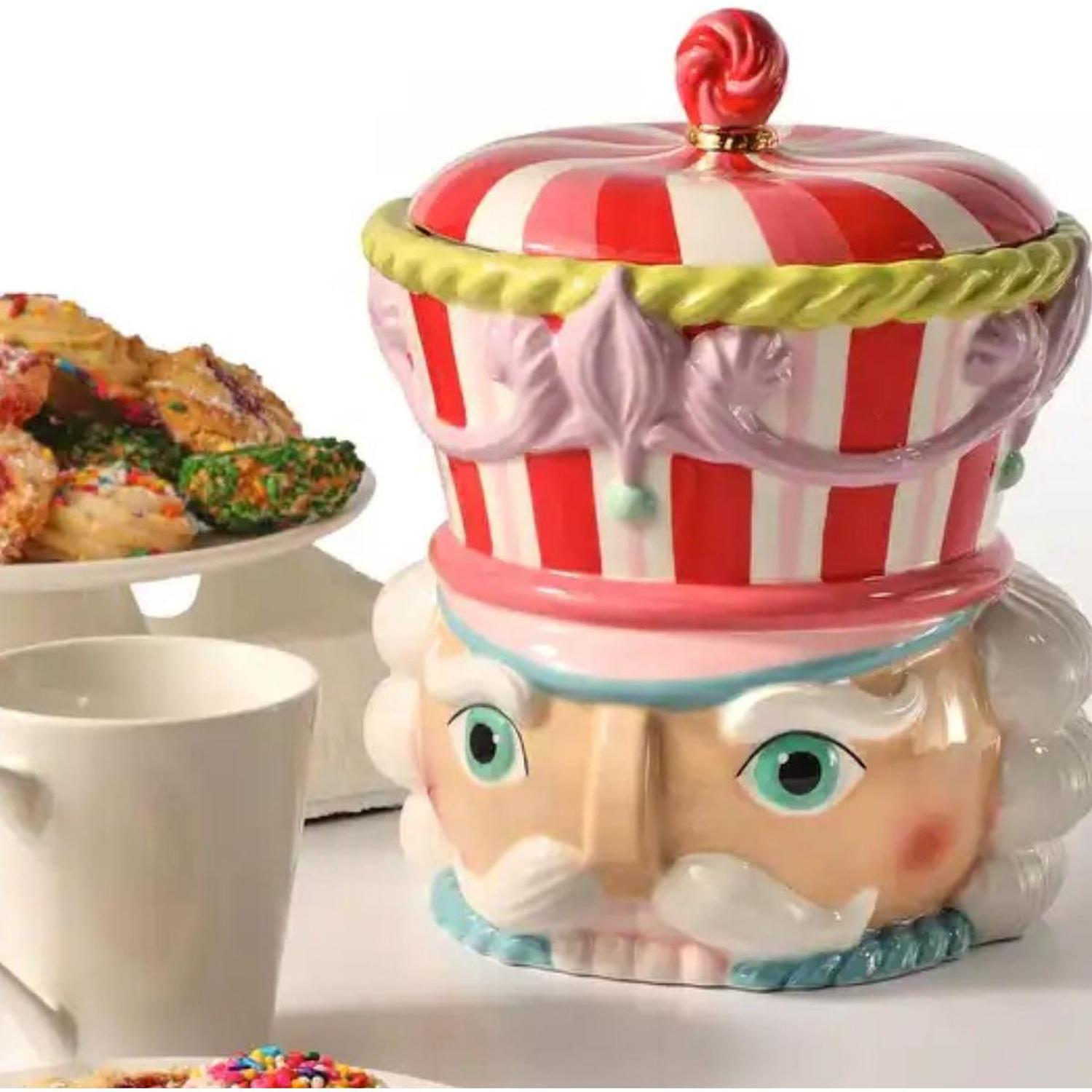 10" Nutcracker Head Cookie Jar
