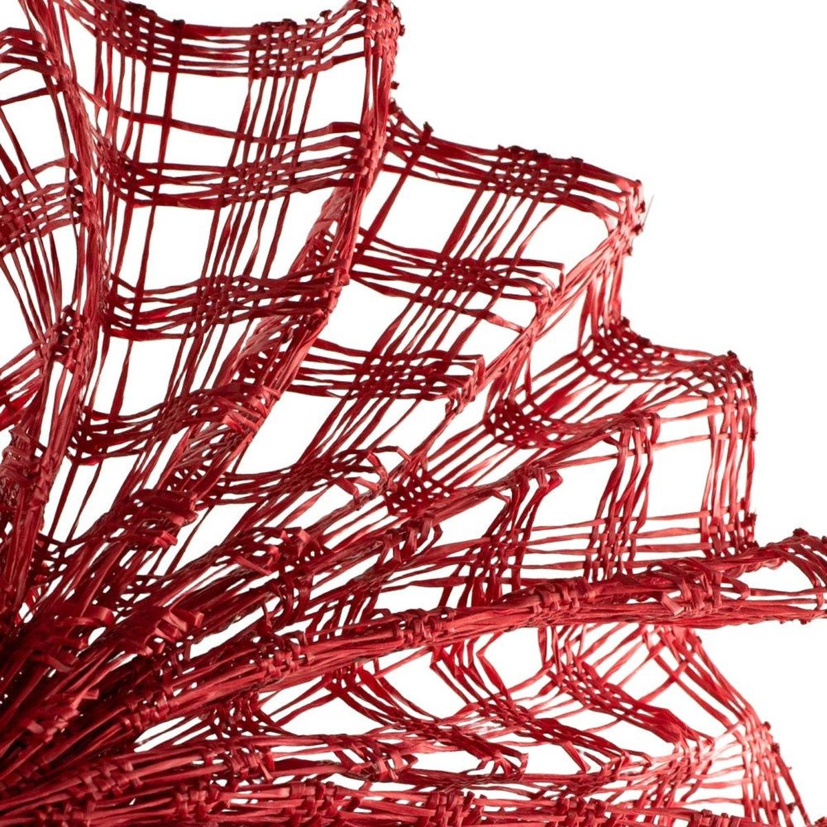 Shop For 10" Poly Burlap Check Mesh Ribbon: Red at Michelle's aDOORable Creations