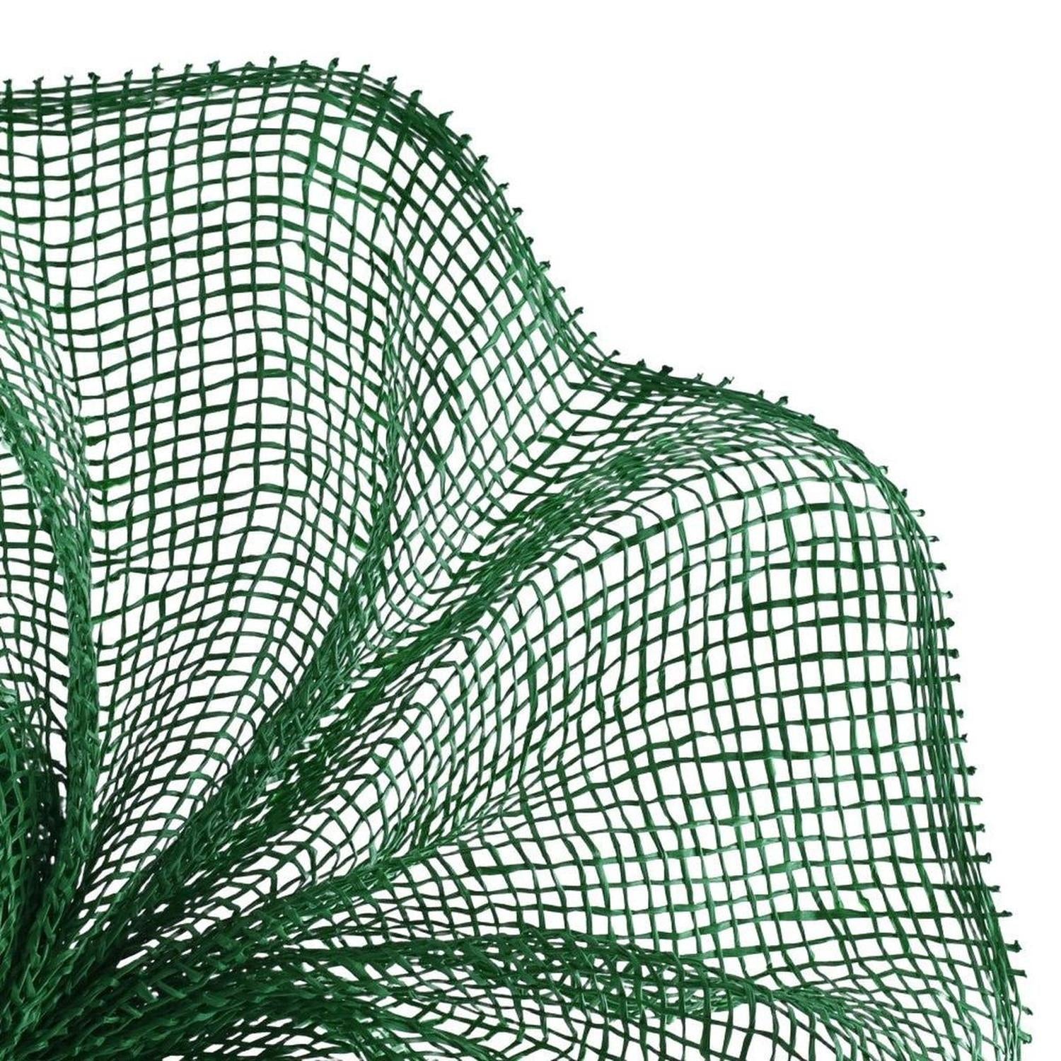 10" Poly Burlap Mesh Ribbon: Emerald Green