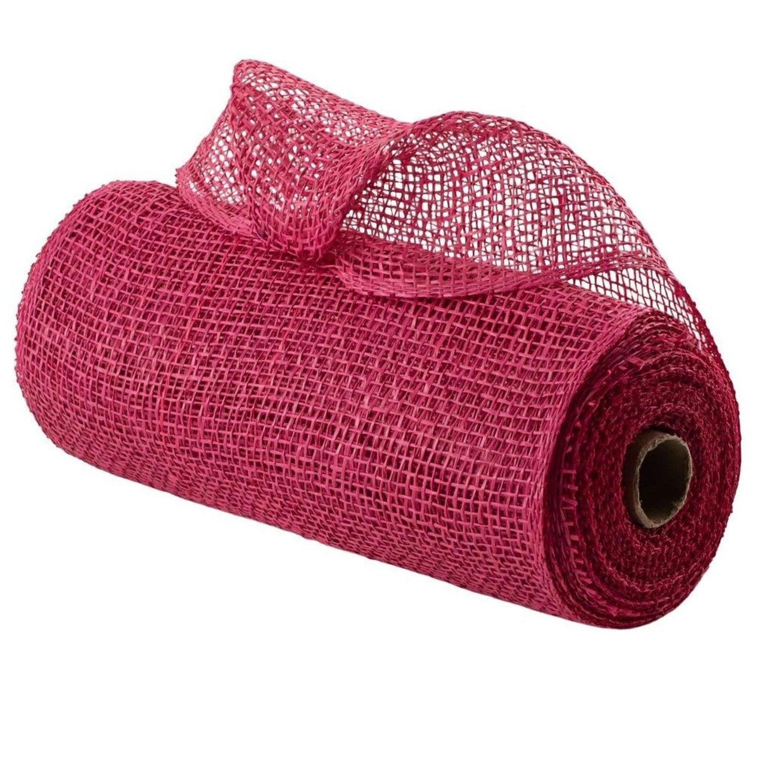 Shop For 10" Poly Burlap Mesh Ribbon: Fuchsia Pink at Michelle's aDOORable Creations