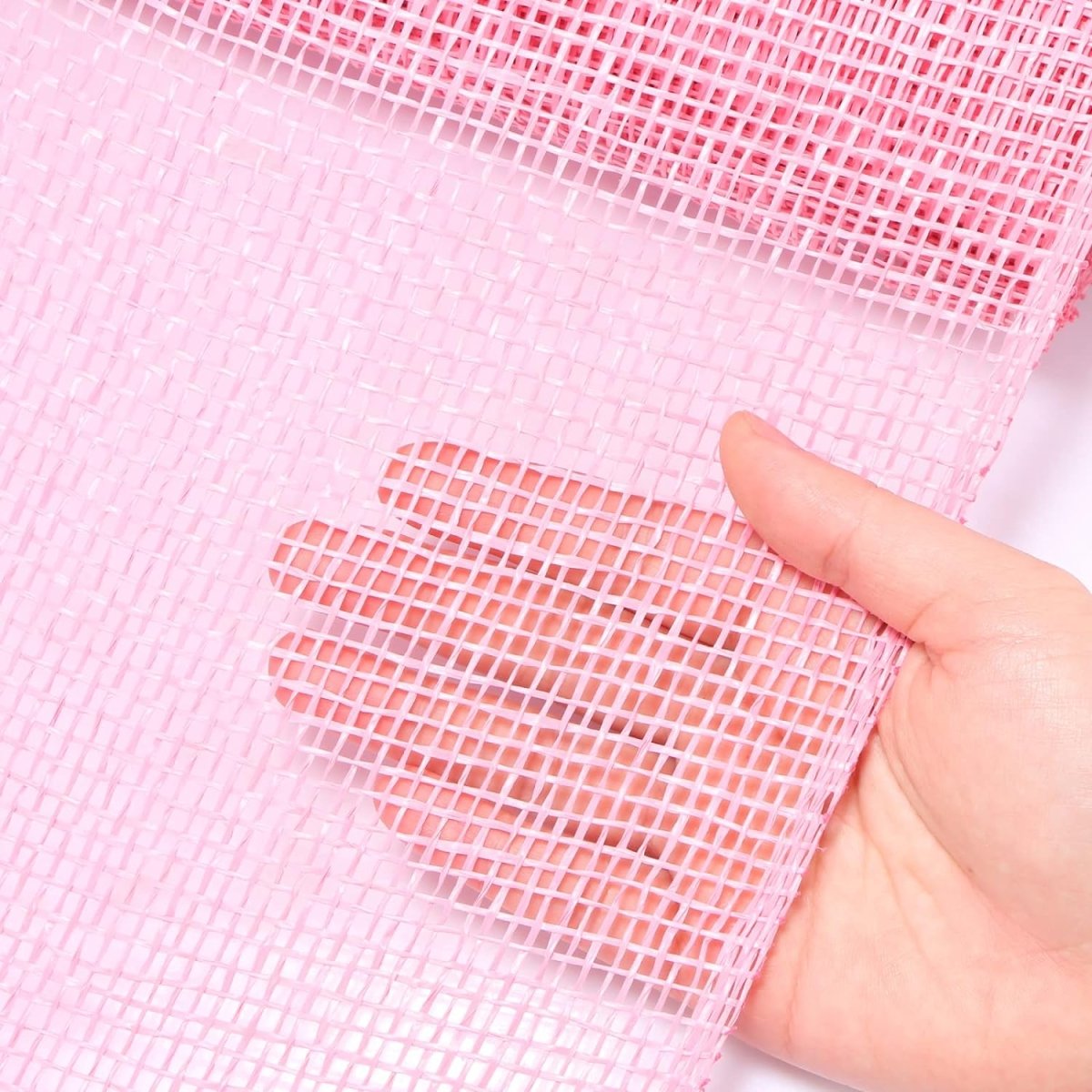 Shop For 10" Poly Burlap Mesh Ribbon: Pink at Michelle's aDOORable Creations