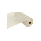 Shop For 10" Poly Burlap Mesh ribbon: Cream at Michelle's aDOORable Creations