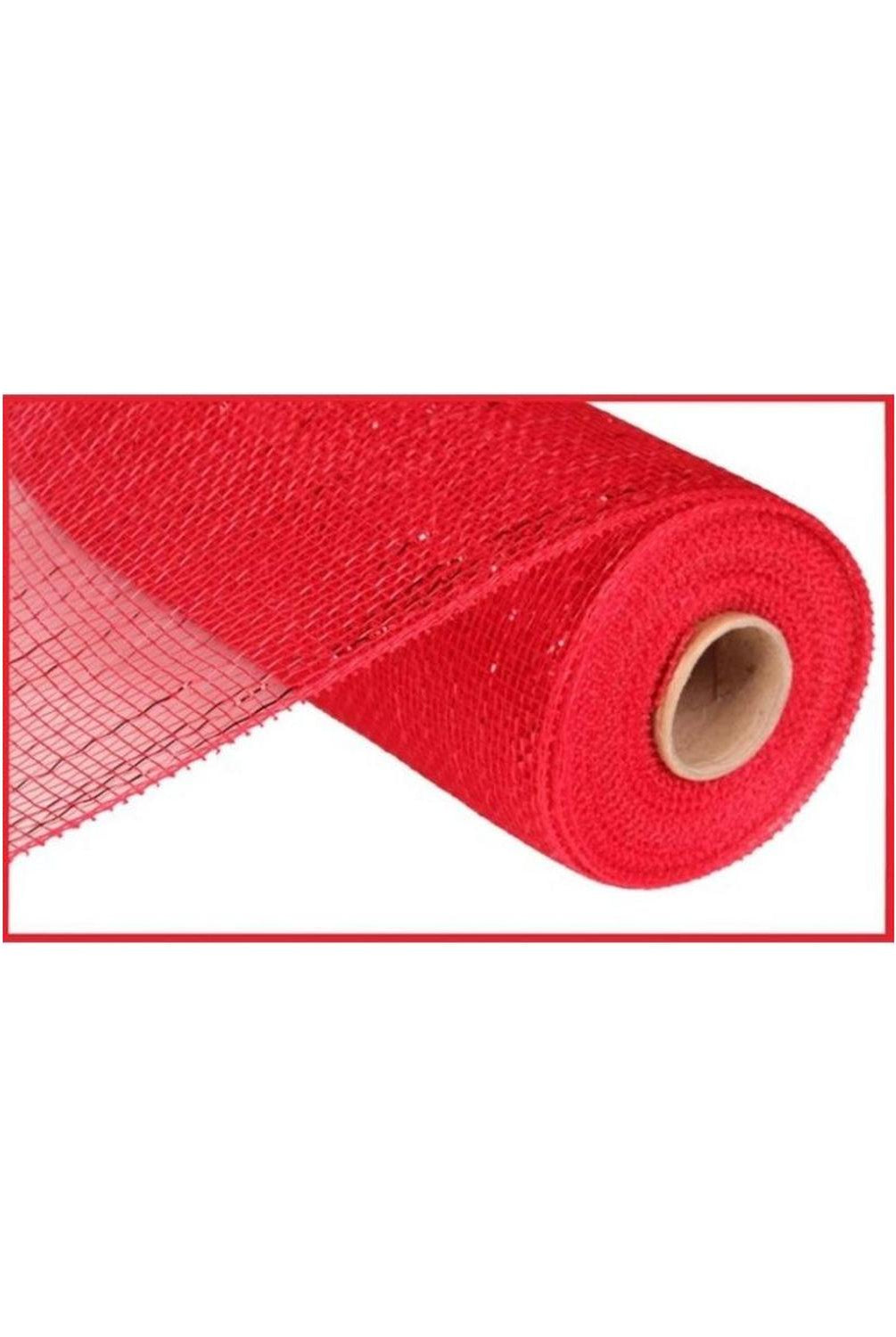 10" Poly Deco Mesh: Metallic Red