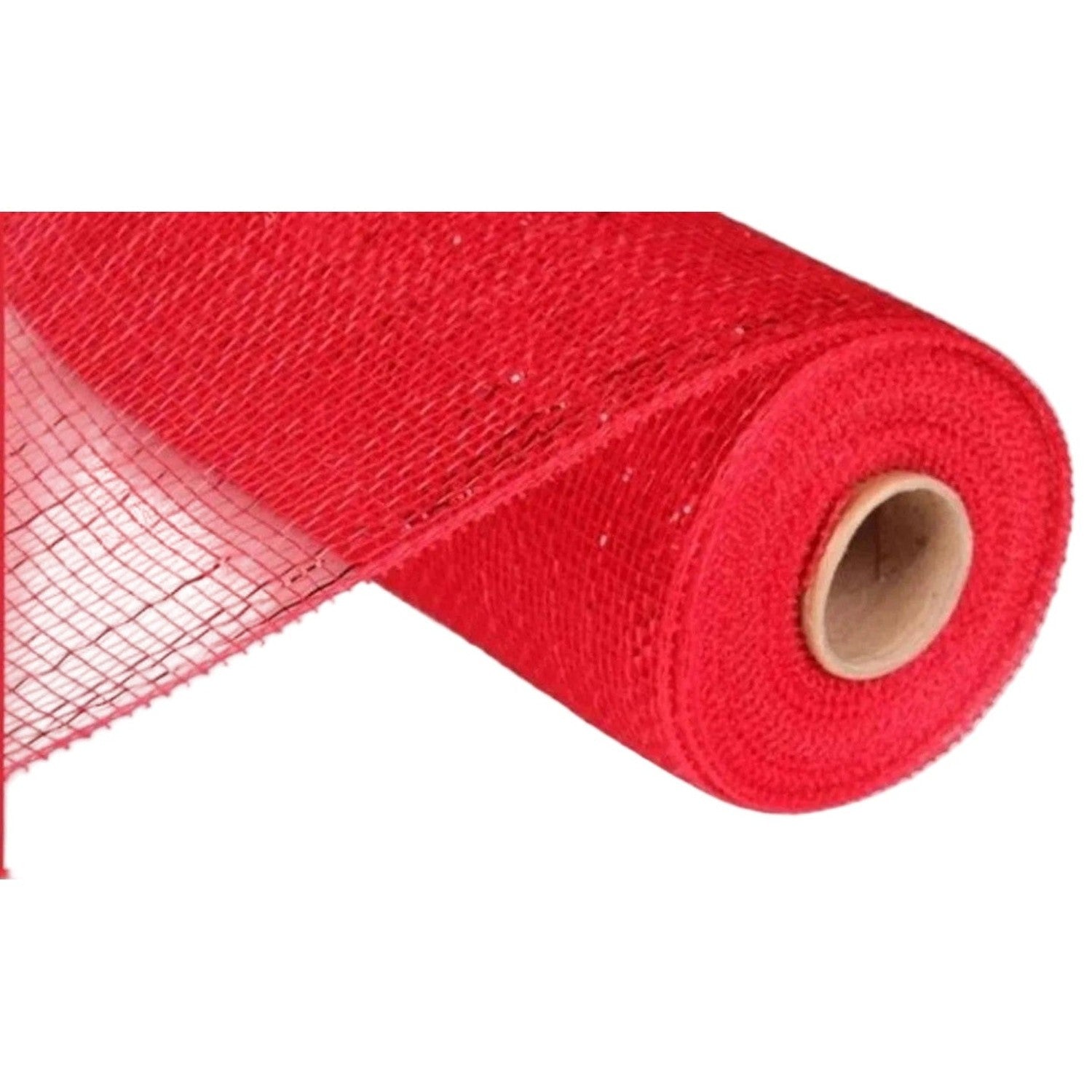 10" Poly Deco Mesh: Metallic Red