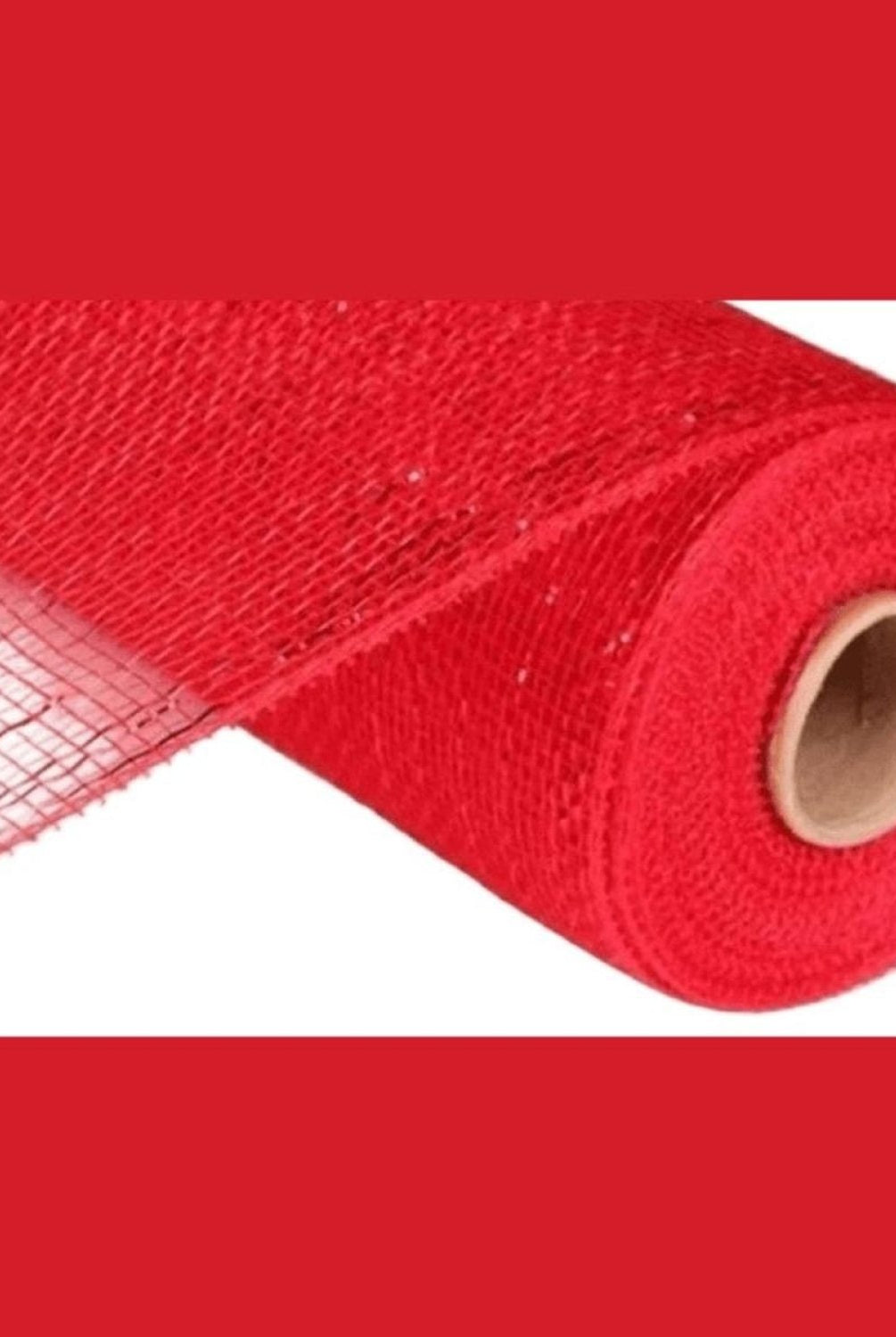 Shop For 10" Poly Deco Mesh: Metallic Red