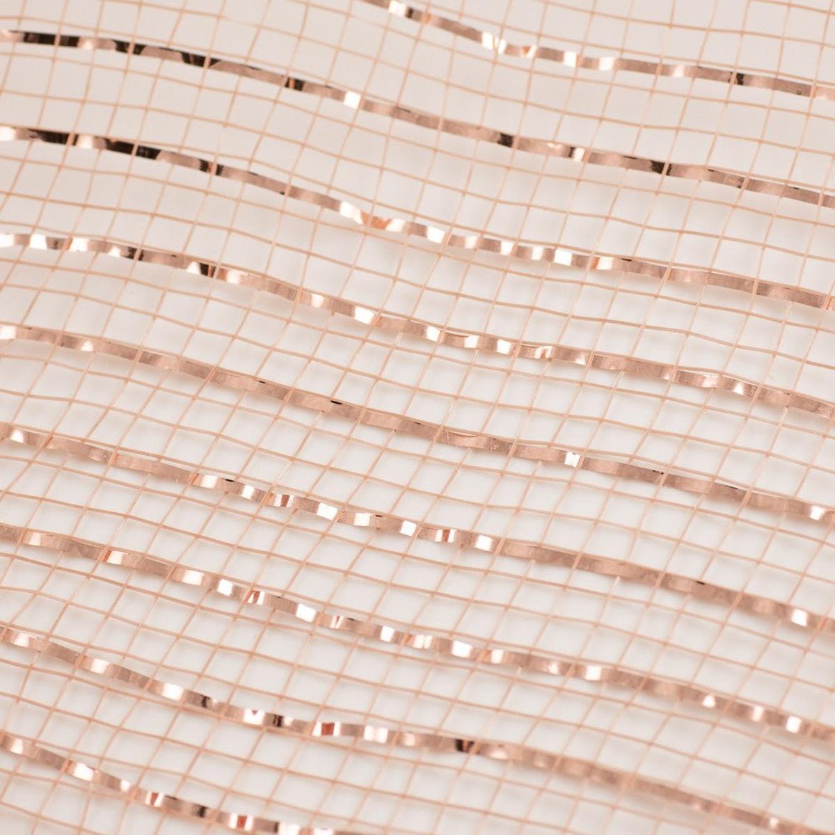 Shop For 10" Poly Deco Mesh Ribbon: New Rose Gold w/Foil at Michelle's aDOORable Creations