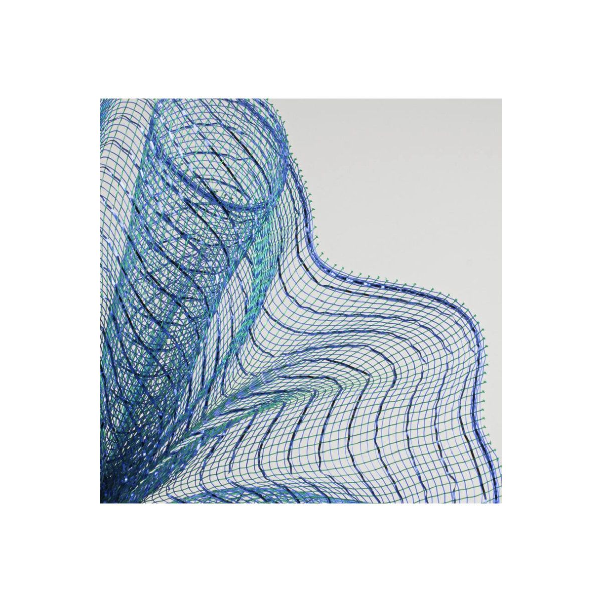 Shop For 10" Poly Deco Mesh: Peacock Blue/Blue Foil (10 Yards)