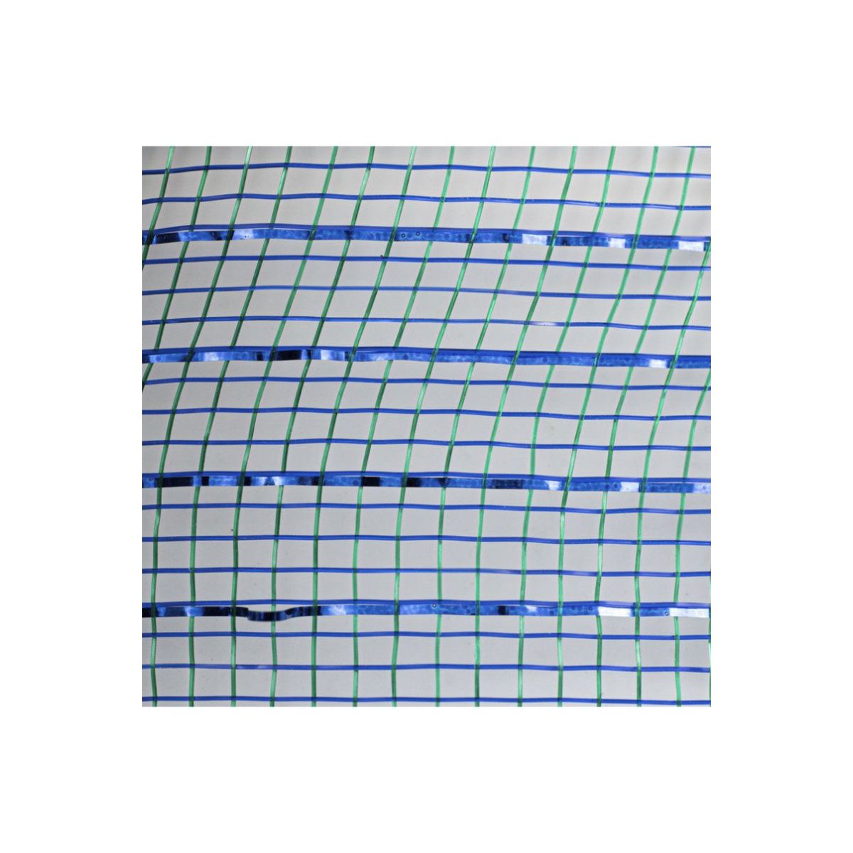 Shop For 10" Poly Deco Mesh: Peacock Blue/Blue Foil (10 Yards)