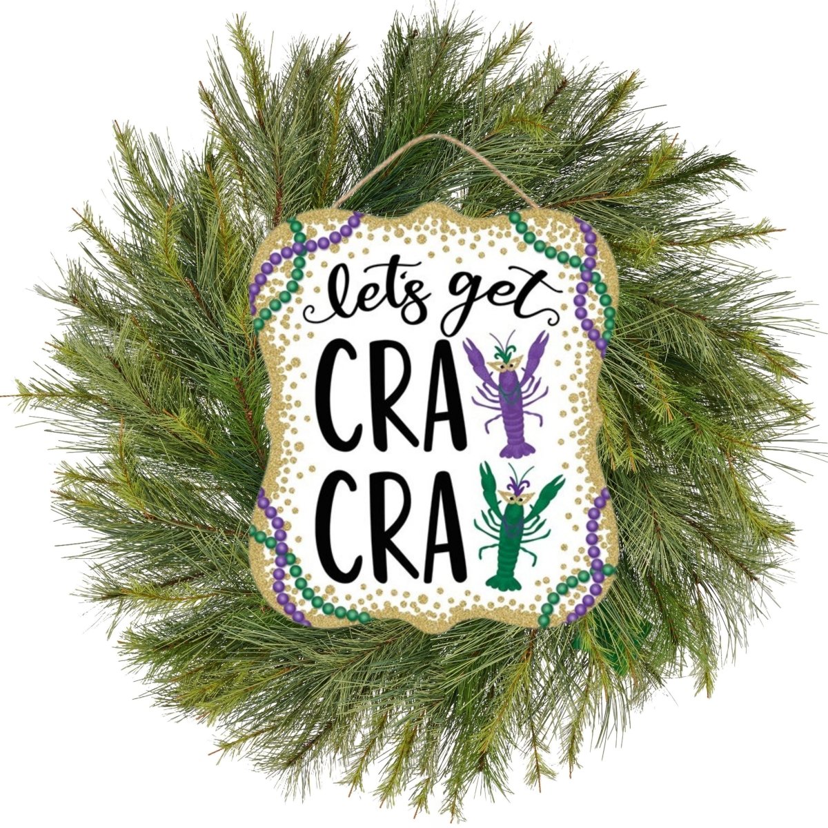 Shop For 10" Scalloped Wooden Wall Sign: Let's Get Cray Cray