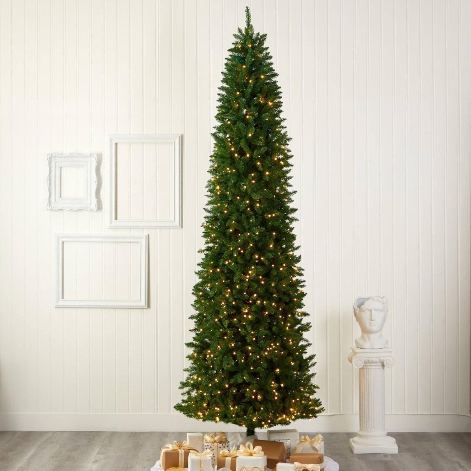 Shop For 10’ Slim Green Mountain Pine Artificial Christmas Tree