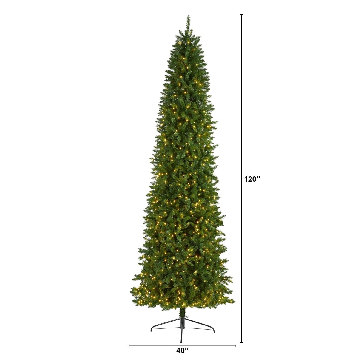 Shop For 10’ Slim Green Mountain Pine Artificial Christmas Tree