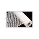 Shop For 10" Tinsel Border Stripe Mesh Ribbon: White (10 Yards) at Michelle's aDOORable Creations