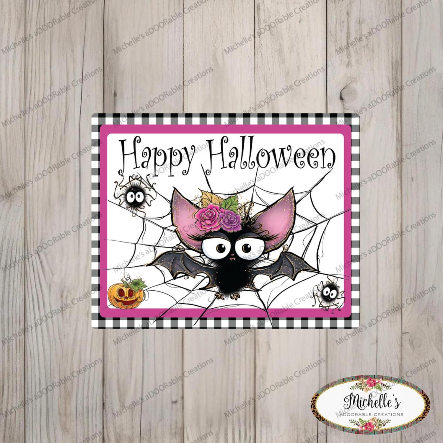 Shop For 10" Waterproof Happy Halloween Bat Sign