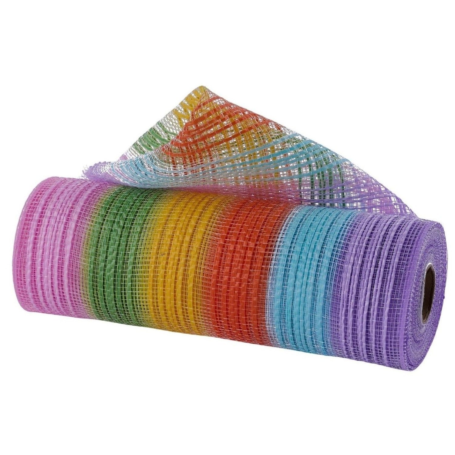 10" Wide Vertical Strip Mesh: Rainbow (10 Yards)