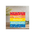 Shop For 10" Wooden Sign: Glitter Party Birthday