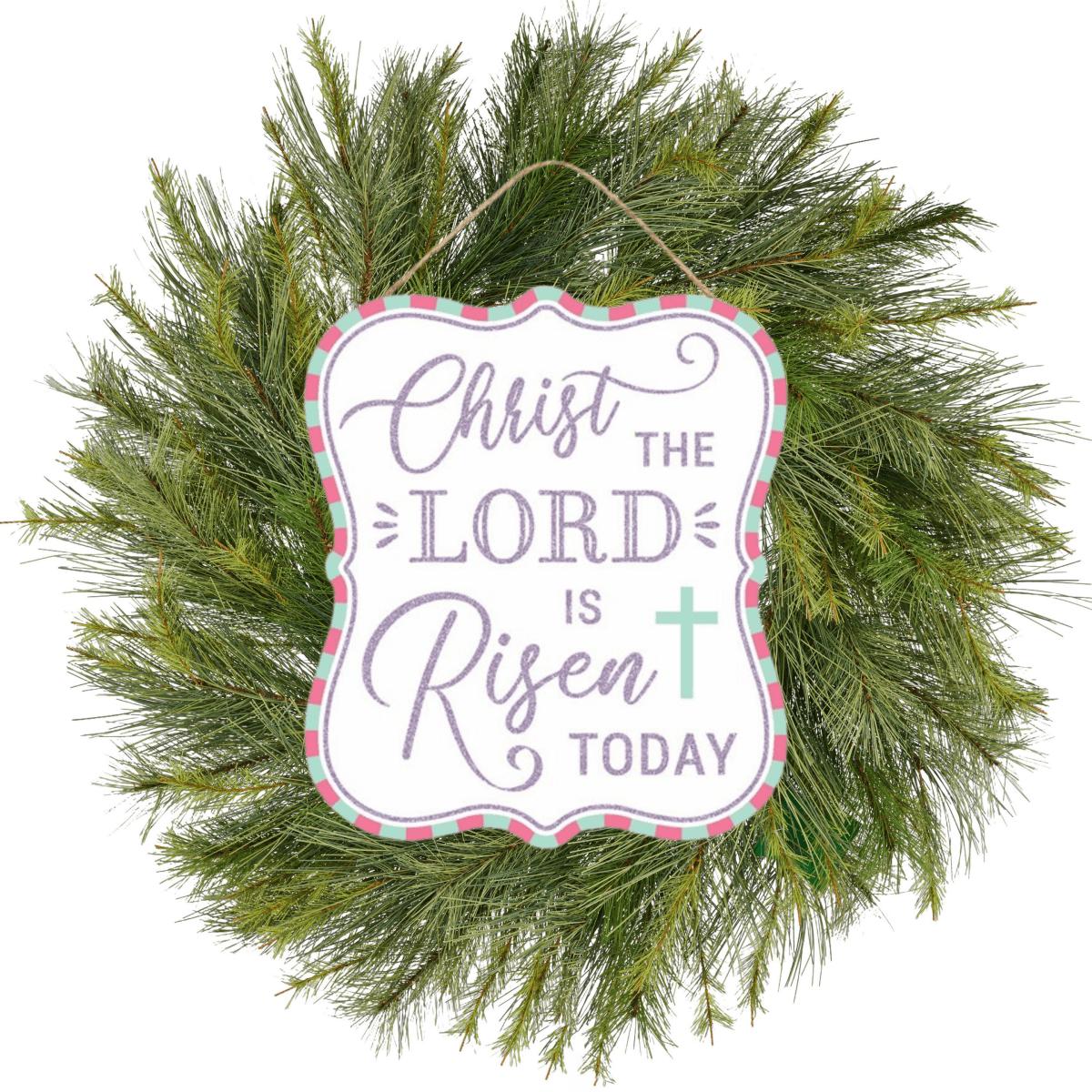 Shop For 10" Wooden Sign: Glitter The Lord Risen