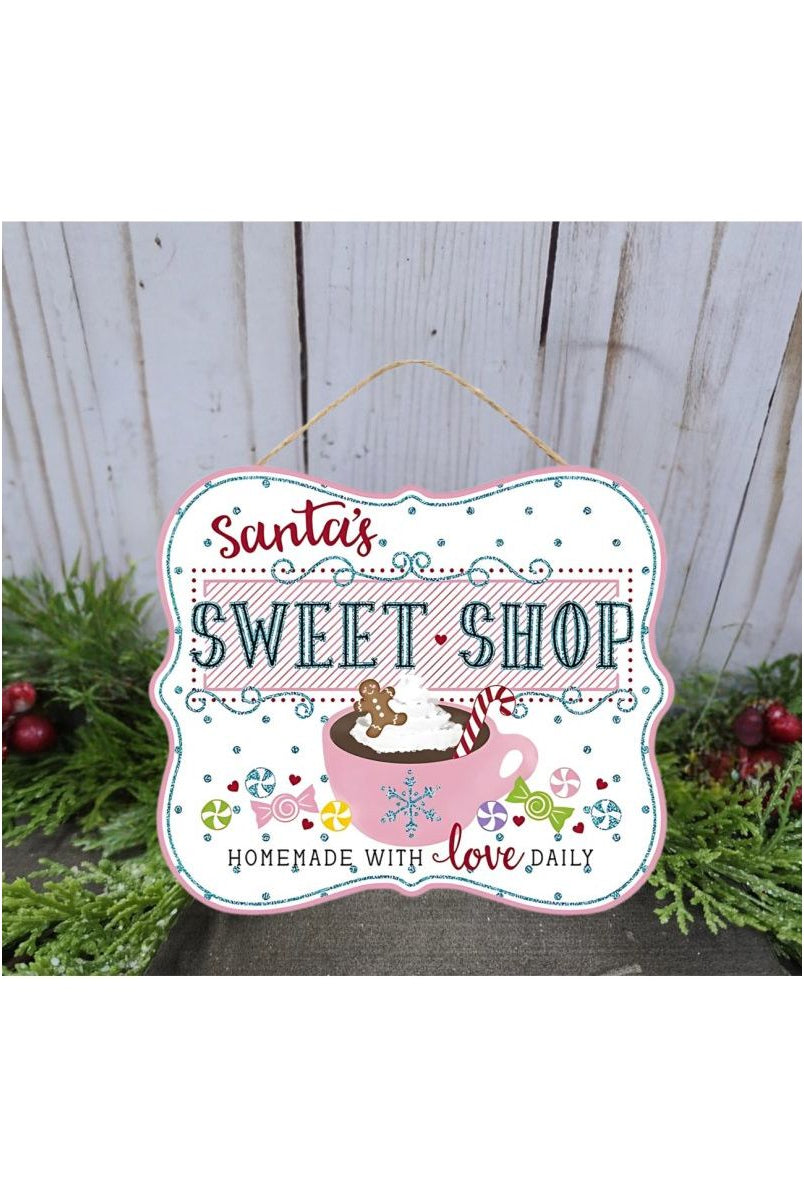Shop For 10" Wooden Sign: Santa's Sweet Shop